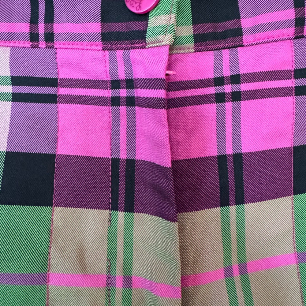 Lilly Pulitzer Pink and Green Plaid Pants - Picture 2 of 8